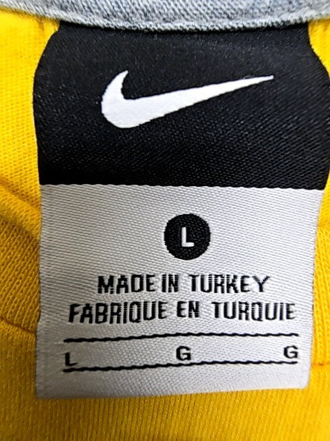 Nike Unisex Yellow Dri-FIT T90 Football T-Shirt Size L