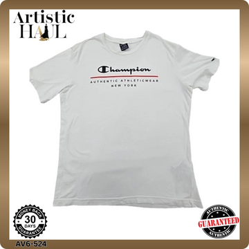 Champion NY Graphic T-Shirt White Men's Size XL Short Sleeve