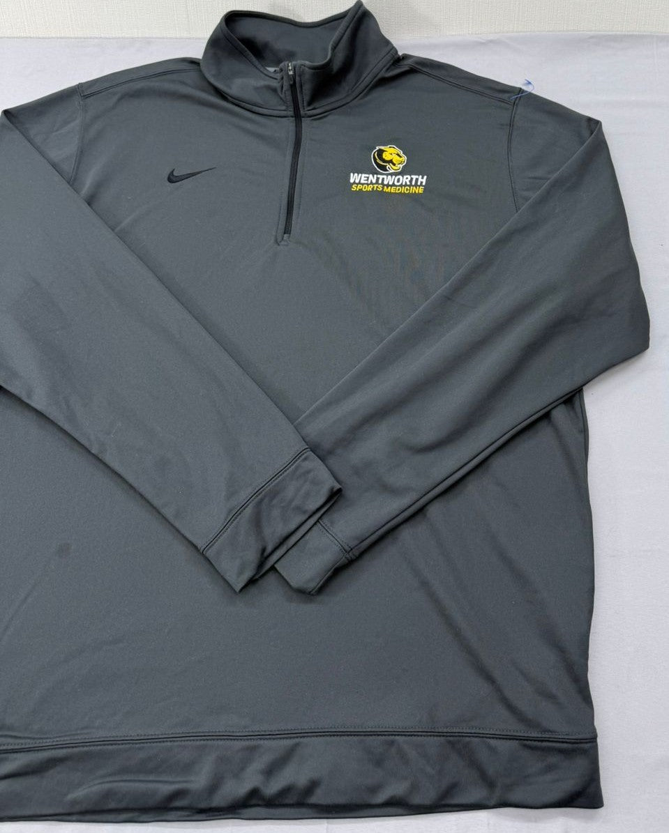 Nike Men's Gray Dri-FIT 1/4 Zip Pullover Jacket XL