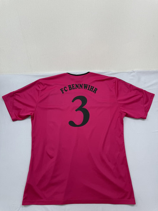 Adidas Unisex Pink Jersey – Size L, Crewneck crewneck Crewneck One-off
