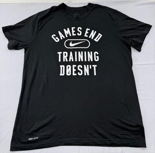 Nike Men's Black T-Shirt – Size XL, Training