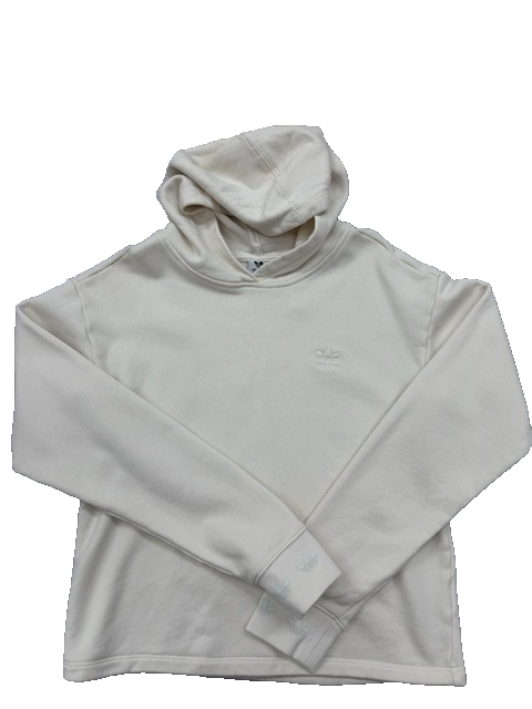 Adidas Unisex End Plastic Waste White Pullover Hoodie Size L