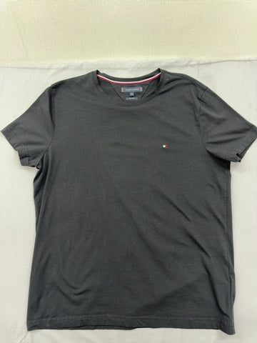Tommy Hilfiger Black XXL Short Sleeve Cotton Crewneck T-Shirt