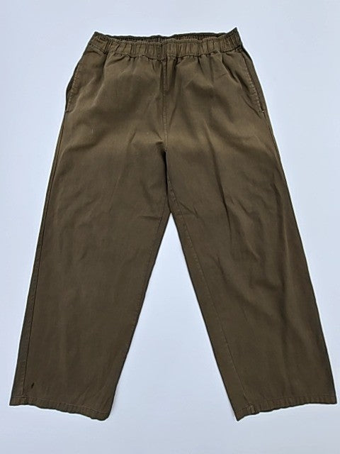 H&M Olive Green Cotton Drawstring Casual Pants L Unisex