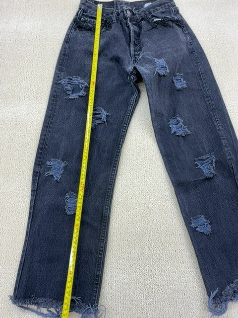 Levi's 501 Jeans Men 30x32 Blue Ripped Medium Wash Vintage USA