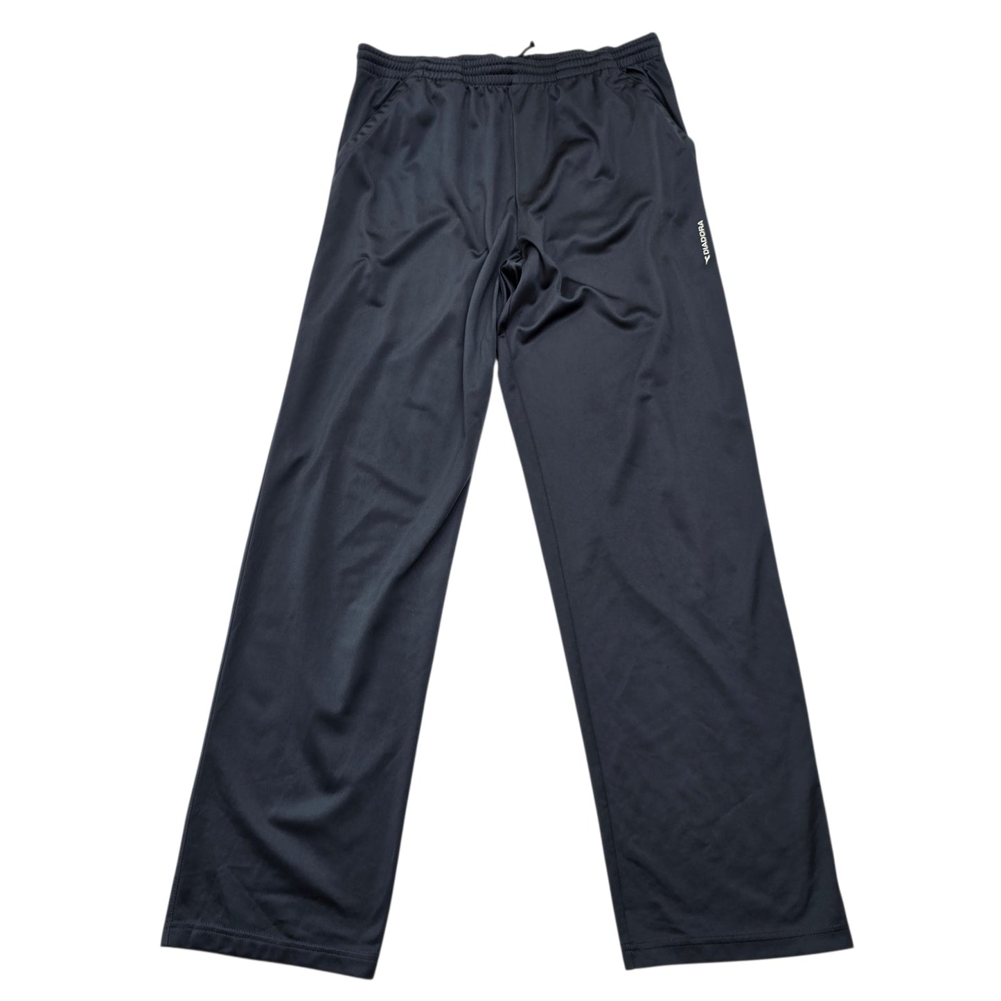 Diadora Men Navy Track Pants Elastic Drawstring Size 52 Regular