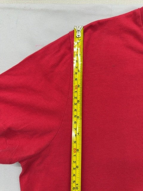 Superdry Men's XL Red Short Sleeve T-Shirt Crew Neck Embroidered Logo