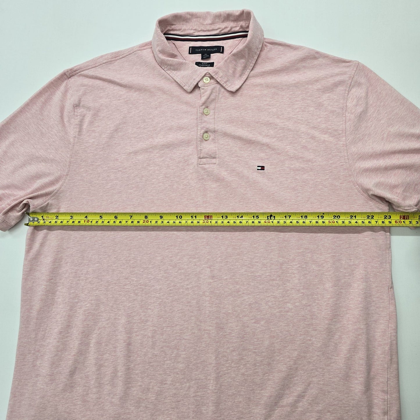 Tommy Hilfiger Men Pink Polo Shirt size 2XL product image 7