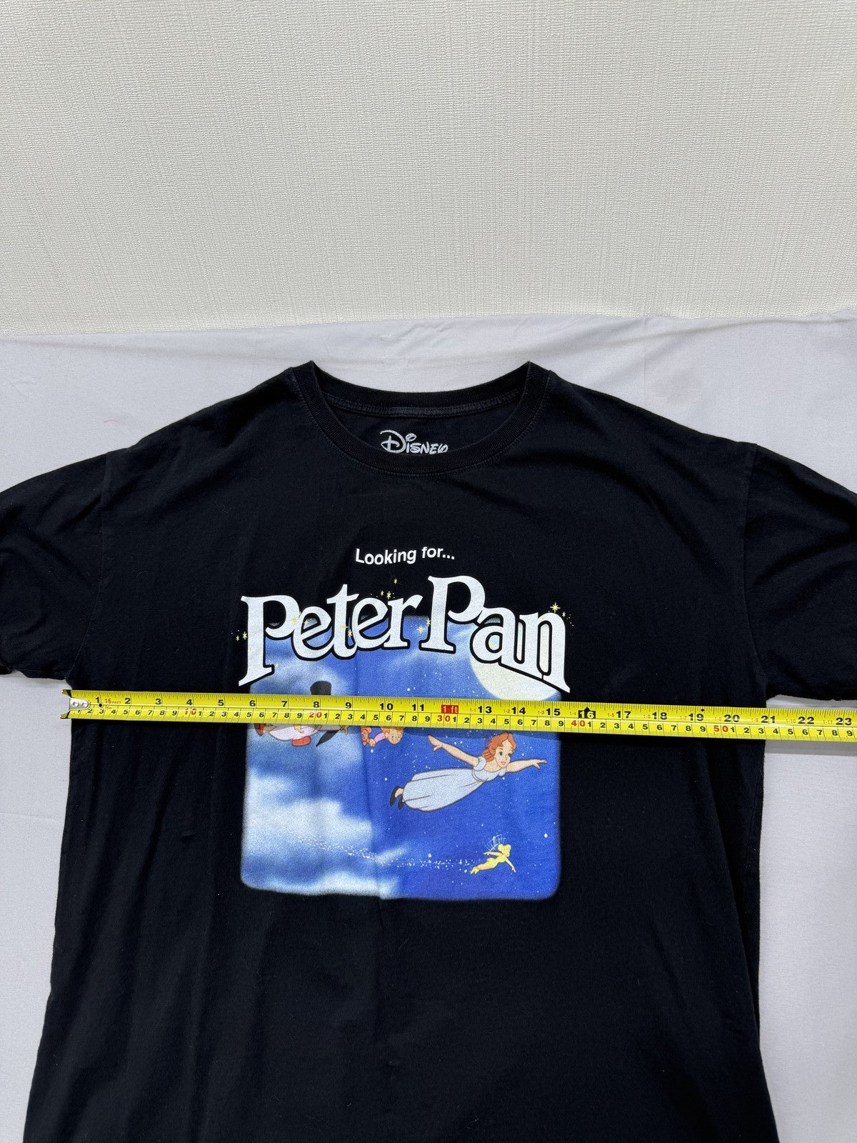 Pull&Bear Peter Pan Disney Black T-Shirt L Short Sleeve Graphic