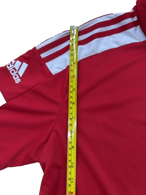 Adidas Primegreen Red Stripe Golf Polo Shirt Men's L Short Sleeve Stretch