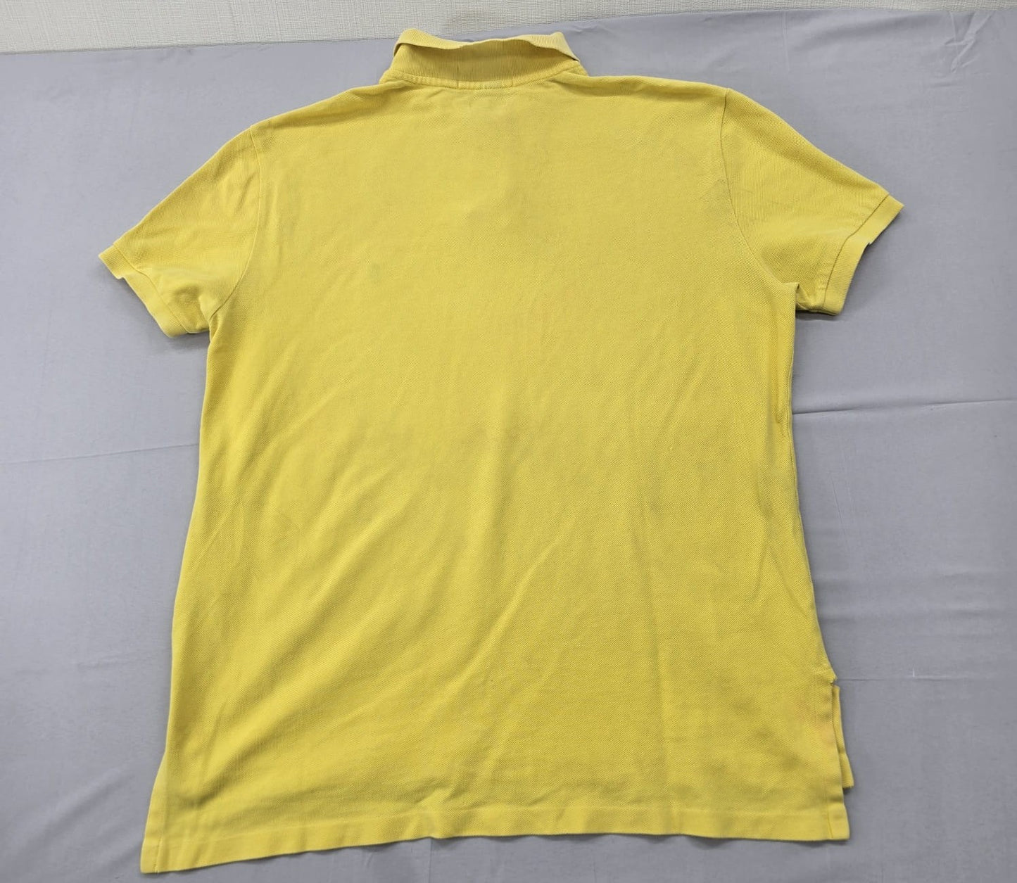 Polo Ralph Lauren Men's Yellow Polo Shirt Size M Custom Fit