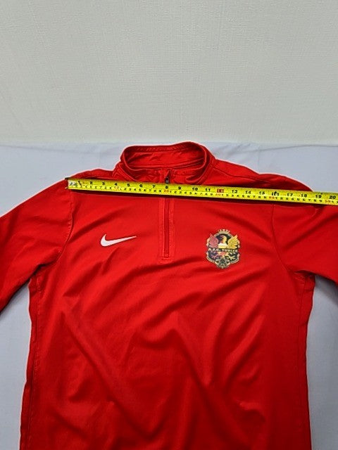 Nike Men's L Red Sideline Dri-FIT Quarter-Zip Jacket