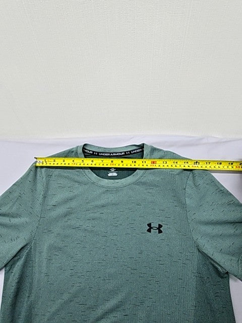 Under Armour Unisex Green Fitted Short Sleeve T-Shirt Size L