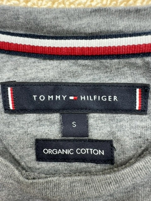Tommy Hilfiger Men's Grey Long Sleeve T-Shirt Size S Organic Cotton