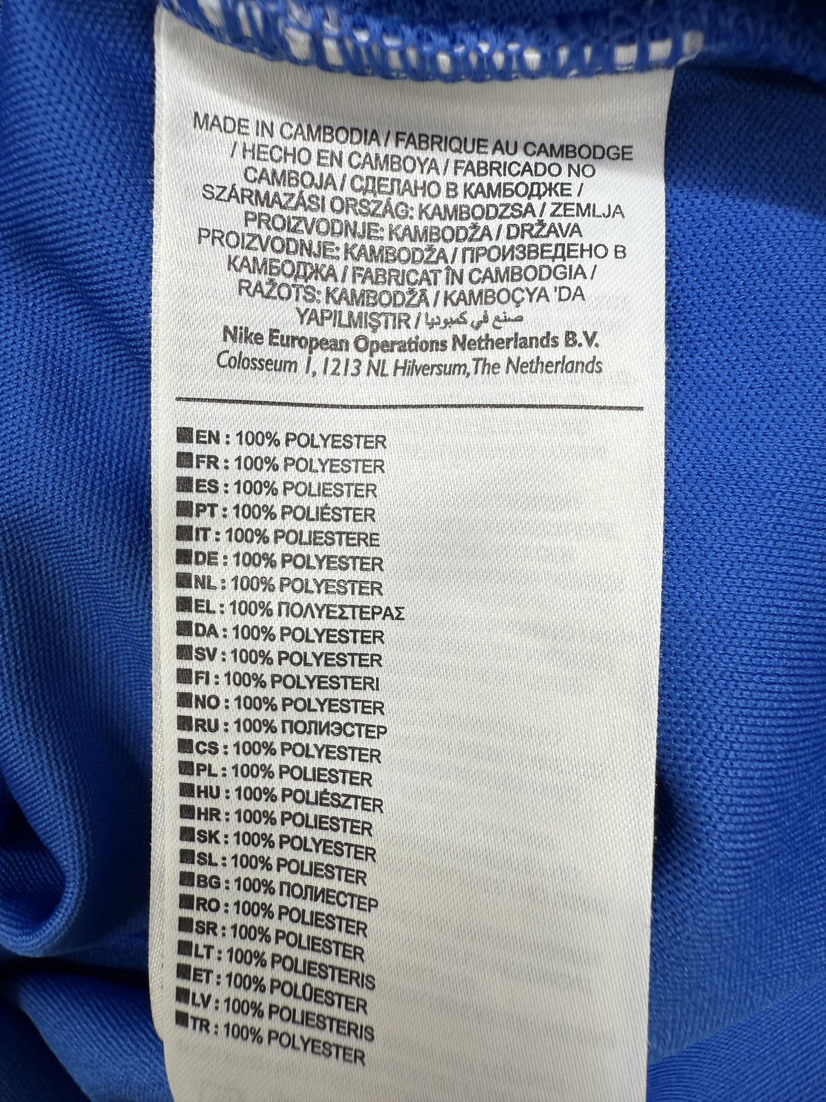 Nike Juventus Blue Soccer Dri-FIT Jacket Men's S Long Sleeve