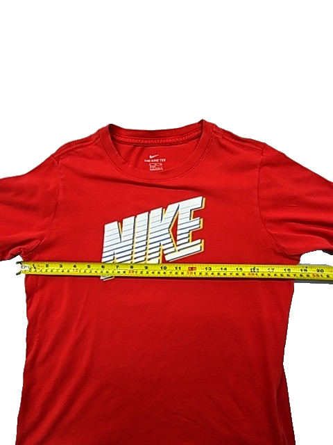 Nike The Nike Tee Red XL Short Sleeve Cotton T-Shirt Crew Neck