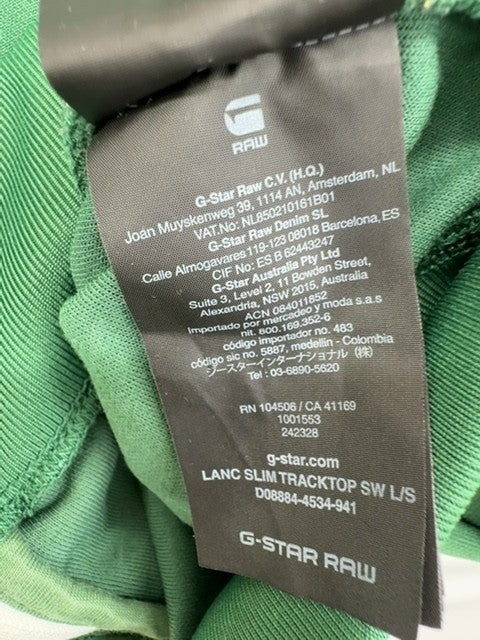 G-Star RAW Lanc Slim Tracktop Green Full Zip Men's L