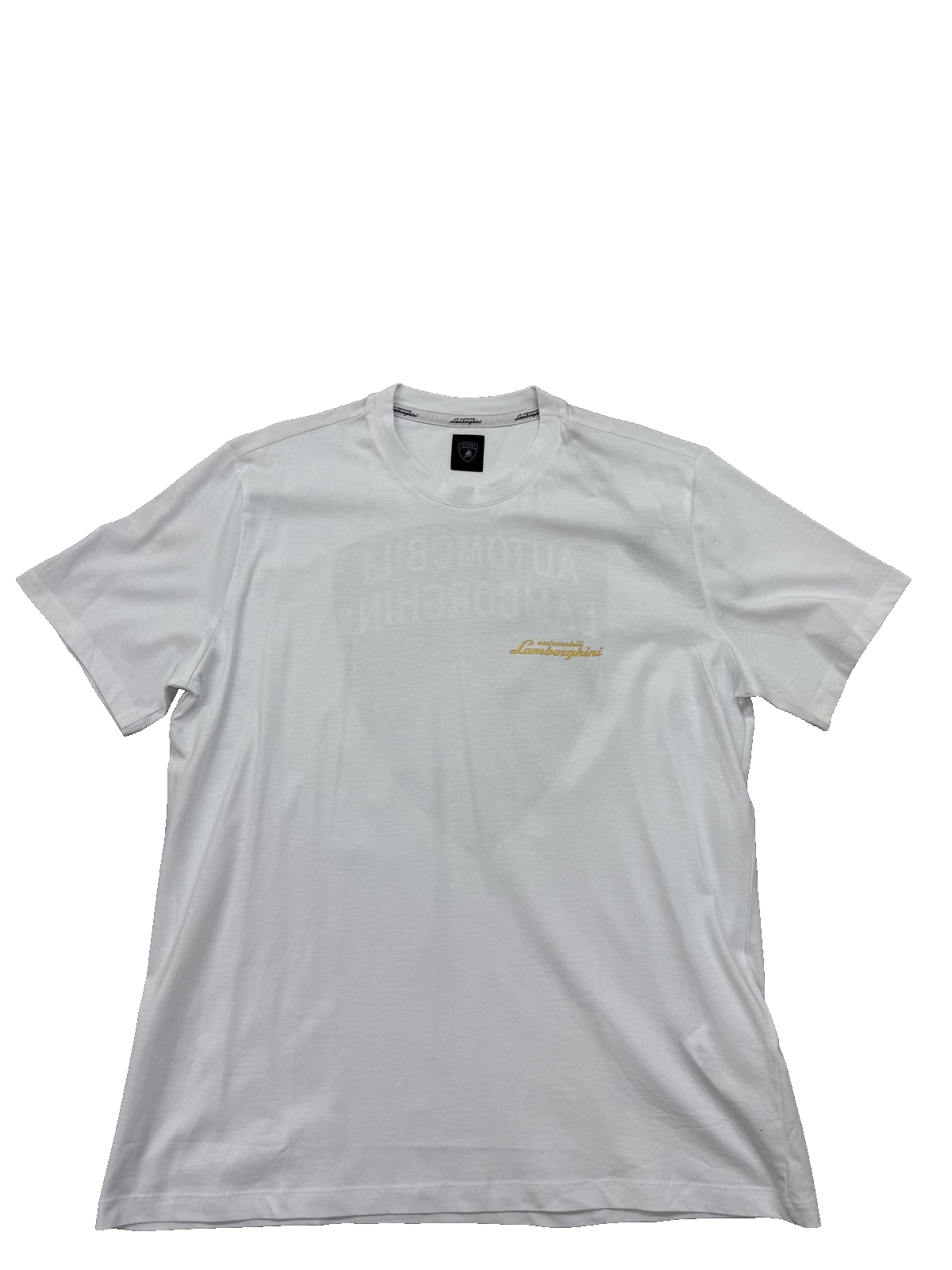 Lamborghini Men's White XXL Short Sleeve Crew Neck T-Shirt
