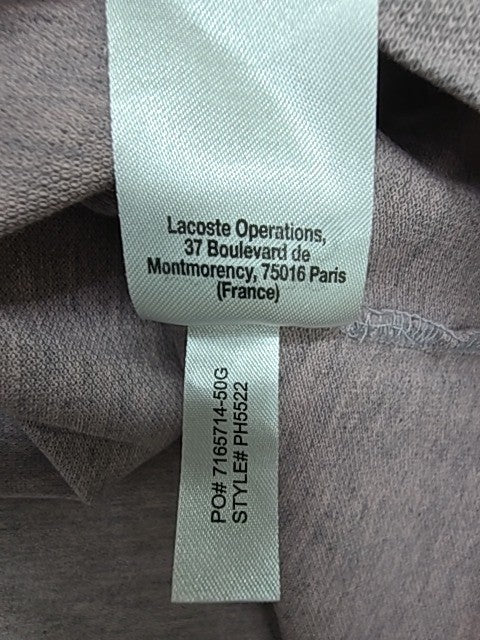 Lacoste Men's Mauve Polo Shirt Pique Knit Logo Size L Regular Fit Condition