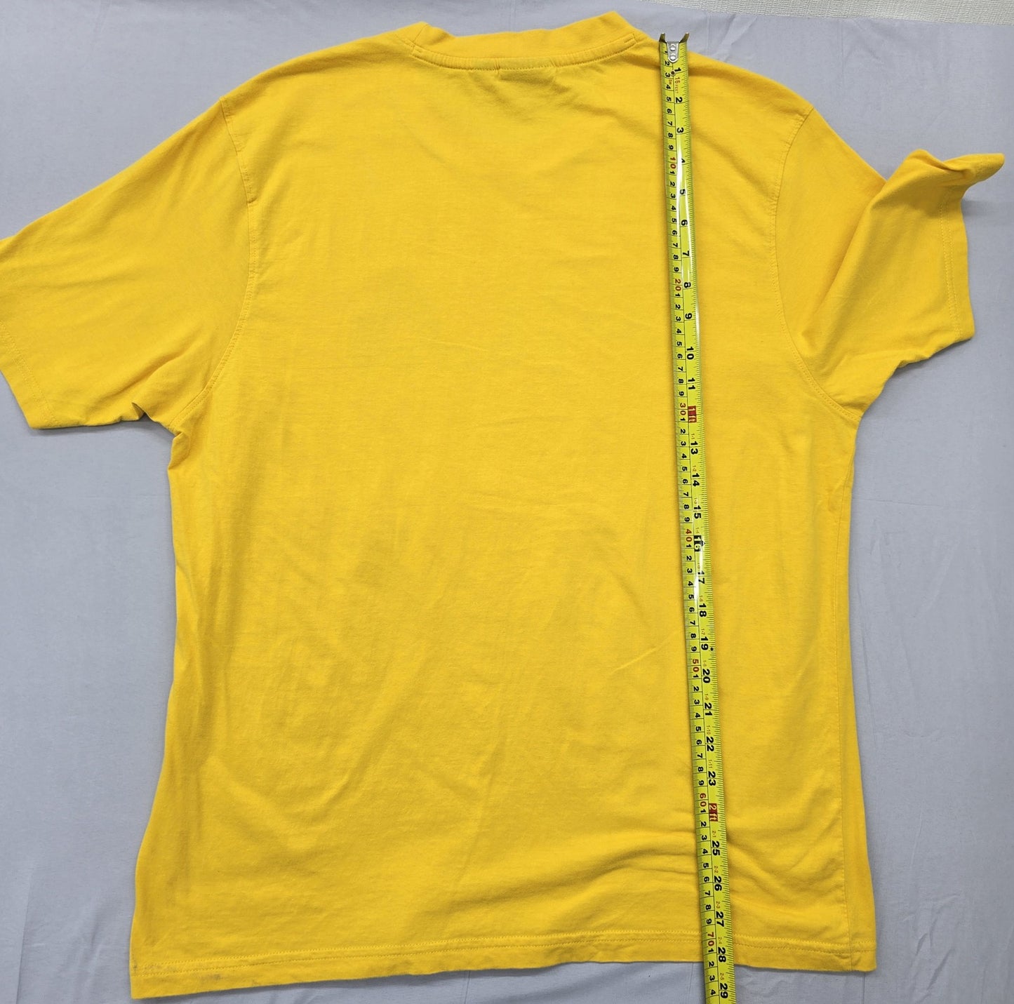 Fila Men's Yellow Athletic Fit Short Sleeve Logo T-Shirt XL