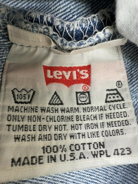 Levi's Men's Dark Blue 501 Original Jeans 33x34 Vintage