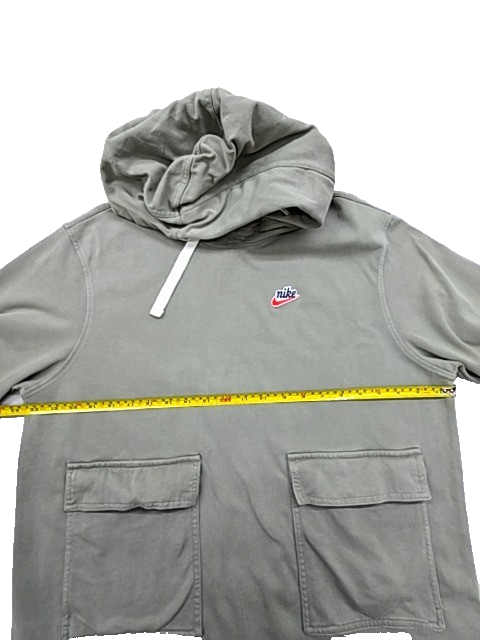 Nike Men's Green Pullover Hoodie Size M Swoosh Cotton