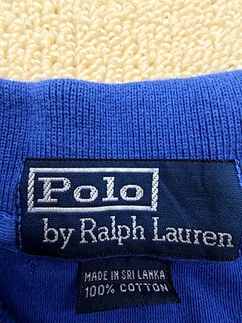 Polo Ralph Lauren Men's XL Blue Cotton Polo Shirt Red Pony Logo