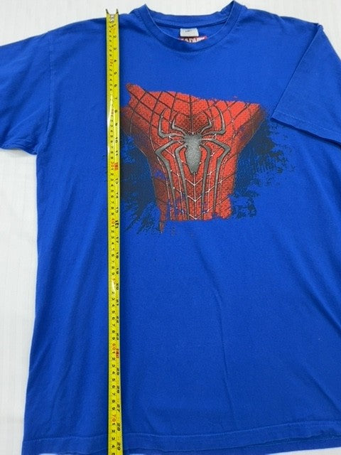 Marvel Men's Spider-Man Royal Blue XL Graphic Print Vintage T-Shirt