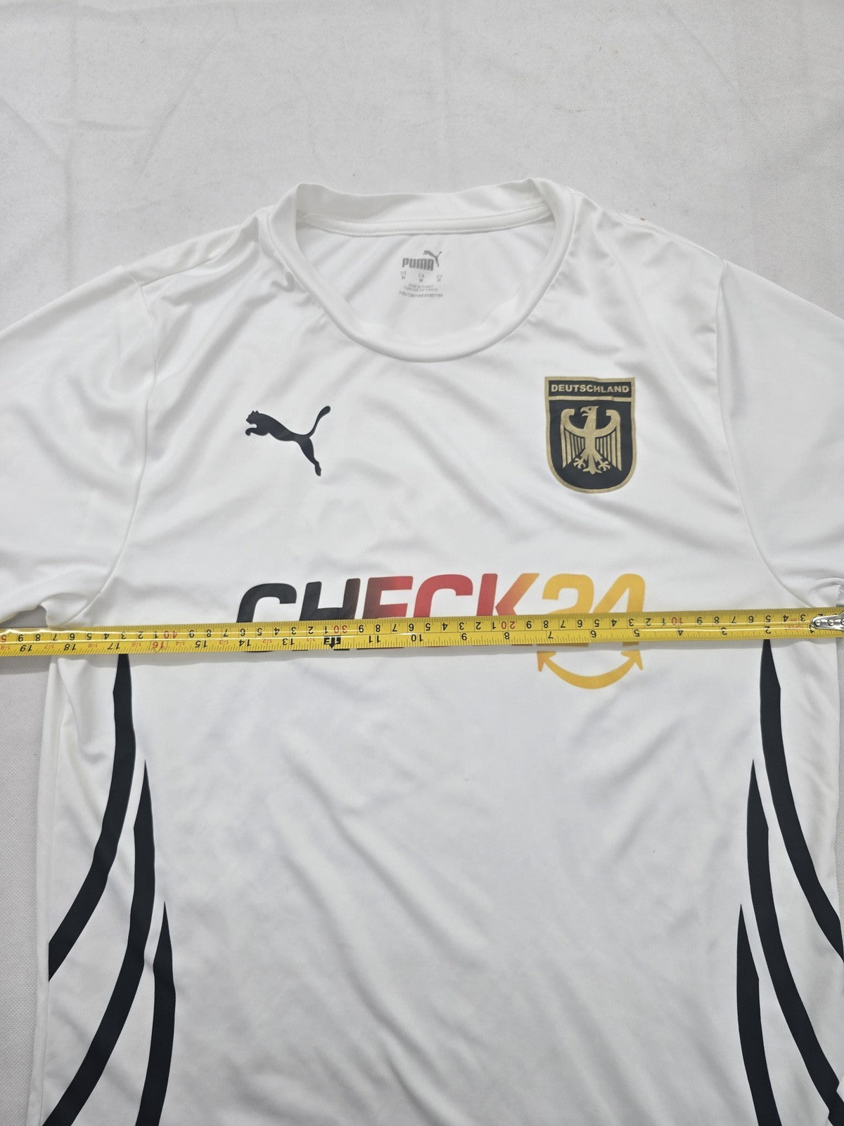 Puma Germany NT White Striped Soccer Jersey M 2024 NWT
