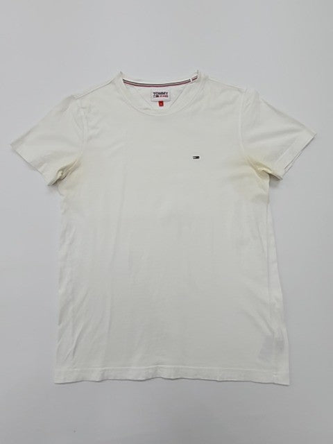 Tommy Jeans Men White T-Shirt size S product image 1
