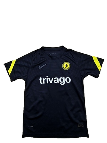 Nike Men's Black Chelsea FC Training Jersey Dri-FIT Short Sleeve