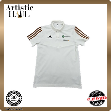 Adidas Men's White Polo Shirt Size S Short Sleeve
