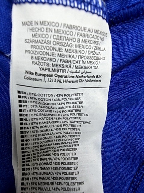 Nike Men's Blue NBA Dri-FIT Crewneck T-Shirt XL Short Sleeve