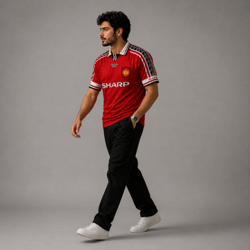 Vintage Manchester United 1998 1999 2000 Red Home Football Shirt | Retro Man U Jersey