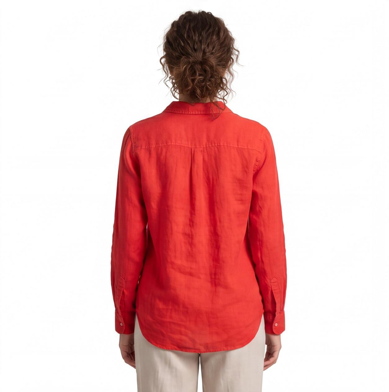 Zara Button Down Shirt For Women Roll Up Sleeves Collared - Size M