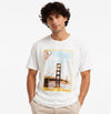 Unverified Brand Unisex White T-Shirt – Size L, Wavezone Golden Gate Bridge