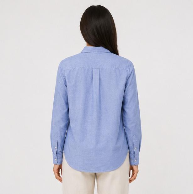 Lacoste Blue Striped Long Sleeve Shirt — Size 40 | Pre-Loved | Authentic
