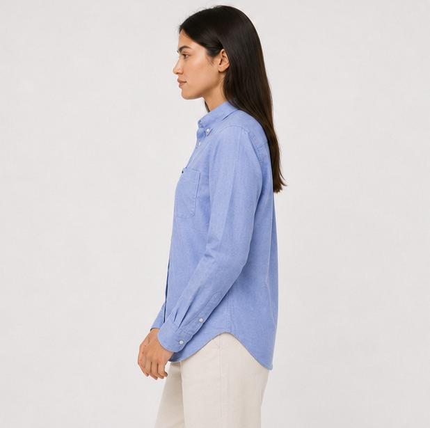 Lacoste Blue Striped Long Sleeve Shirt — Size 40 | Pre-Loved | Authentic