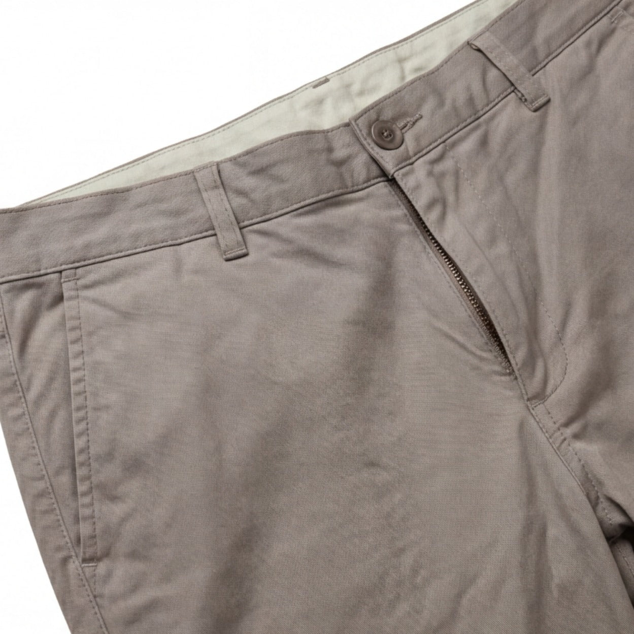 Giorgio Armani Men's Beige Pants Classic Fit Made In Italy Cotton Trousers | 42