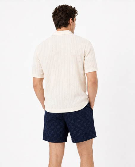 Giorgio Armani Cotton Bermuda Logo Shorts In Black 54 BNWT