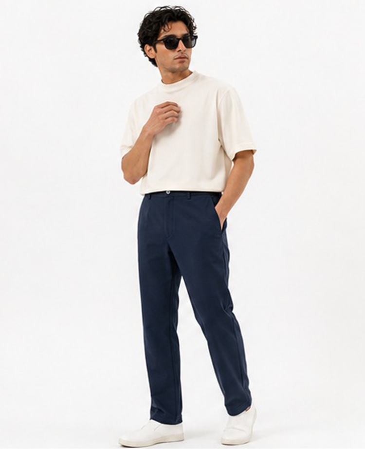 Giorgio Armani Skinny Chino Trousers Straight Pant Navy Blue 56 BNWT