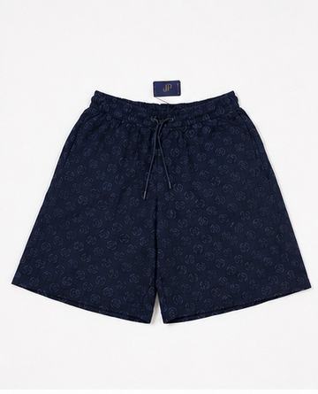 Giorgio Armani Cotton Bermuda Logo Shorts In Black 54 BNWT